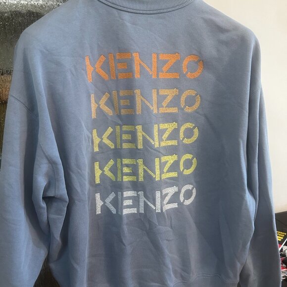 XL Kenzo sweater with repeating bamboo logo - Picture 1 of 2